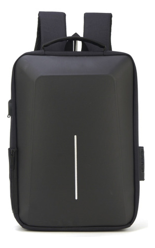 Mochila Notebook Executiva Antifurto Com Usb Trava Polo King Cor Preto Desenho do tecido Liso