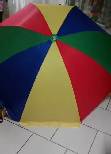 Paraguas Playero Gigante Varillas Gruesas | MercadoLibre