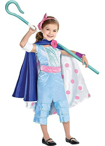 Disfraz De Bo Peep De Toy Story 4 Para Niños En Party City, Incluye Jumpsuit, Falda/capa, Bastón Y Más