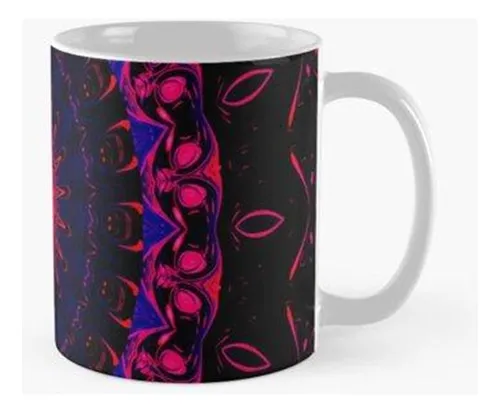 Taza X4 Mandala Rojo Blanco Y Negro Calidad Premium