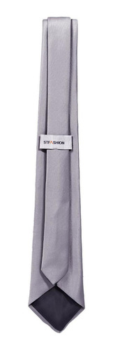 Corbata Regular Hombre Gris Stfashion 52704213 Color Gris Claro Diseño De La Tela Liso