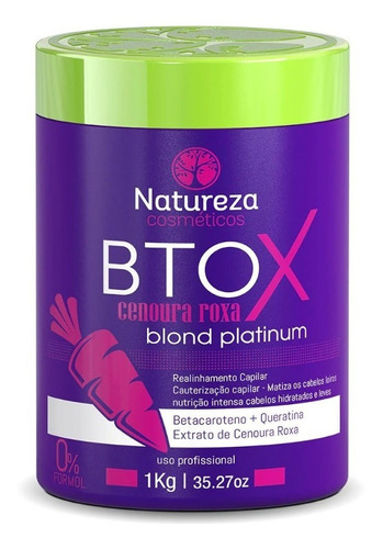 Btox Capilar Zanahoria Blond Natureza 1000 Gr