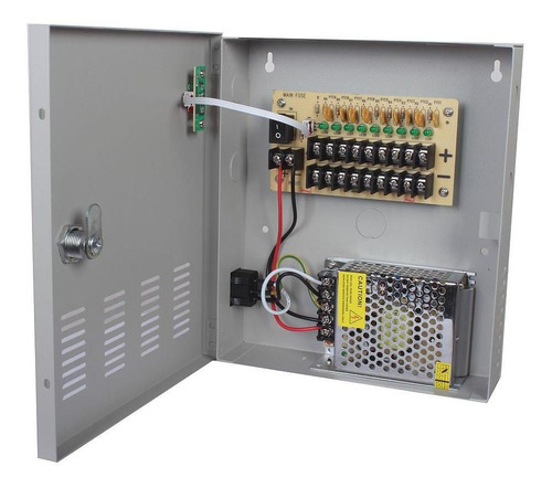 Saxxon Psu1210d9 Fuente De Poder Reg 12v 10a Para 9 Camaras