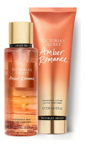 Perfume Victoria's Secret Amber Romance  Combo Crema Y Mist