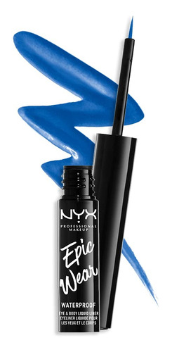Nyx: Deliniador Liquido Ojos Y Cuerpo Azul