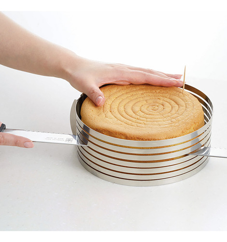 Molde Para Cortar Pasteles Con Marco De Acero Inoxidable Par