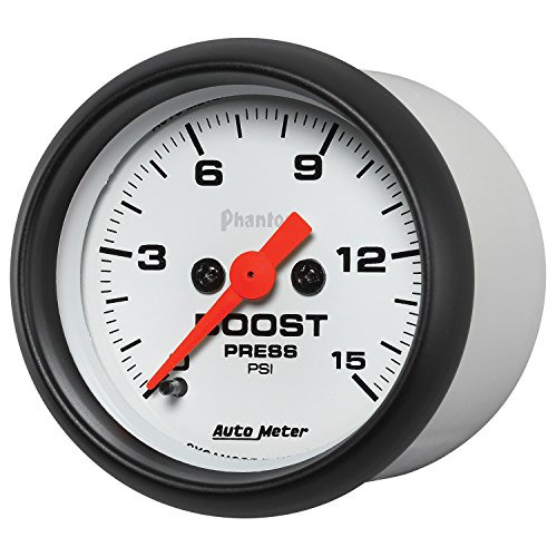Medidor De Presión De Boost 0-15 Psi Auto Meter Phantom.