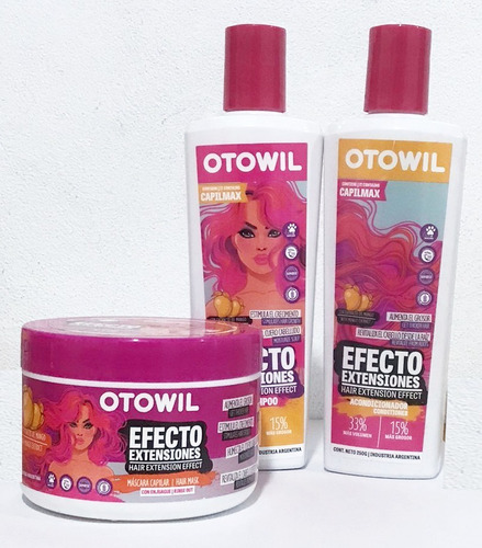 Combo Shampoo E.extensiones Acondicionador+tratamiento X240g