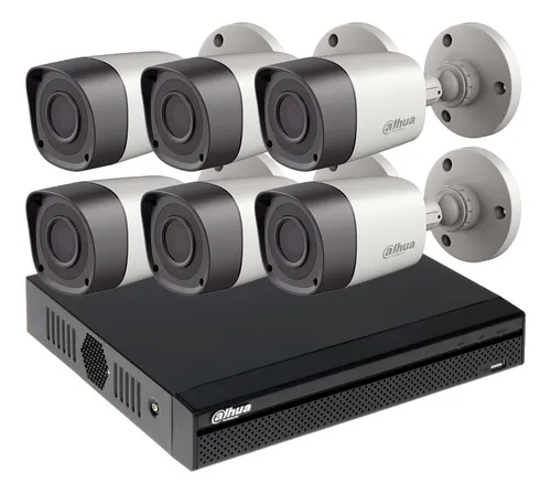 comprar Kit Seguridad Dahua Full Hd Dvr 8 + 6 Camaras Infrarrojas Bullet Exterior O Domo Interior + Ip Celular Cctv P2p