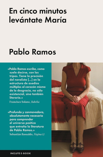 En Cinco Minutos Levantate María, De Ramos, Pablo. Editorial Malpaso, Tapa Dura En Español, 2016
