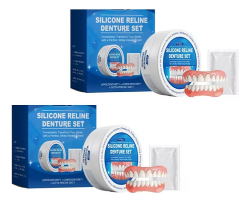 Fe Juego Prótesis Dentales Silicona Suave Oralhoex2
