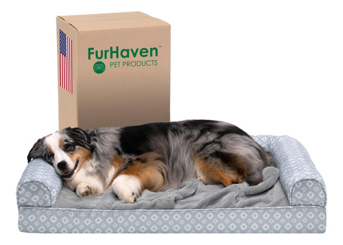 Furhaven Acogedora Cama Ortopédica Para Perros Con Refuerzos