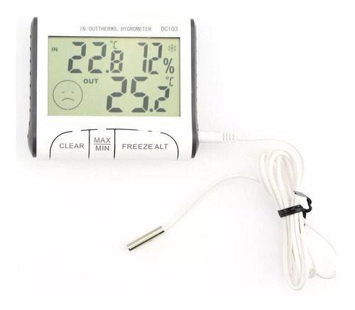 Termômetro Higrômetro Digital Temperatura Interna E Externa