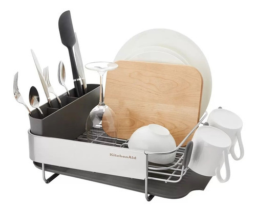 Kitchenaid Escurridor De Platos Compacto Color Plateado