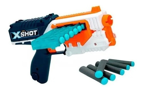 Imagen 2 de 3 de Pistola Lanza Dardos X-shot Quick Slide 16 Dardos Y Cargador