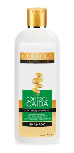 Shampoo Claridge Proactive Control Caída X 400ml Con Ortiga