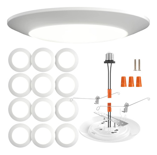 Orein Luz De Disco Empotrada Downlight, Paquete De 12 Luces 