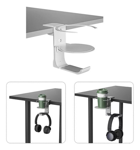 Soporte Para Vasos Con Pinza De Escritorio, Antiderrames, Pa