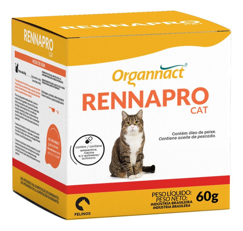 Rennapro Cat Suplemento Organnact 60g