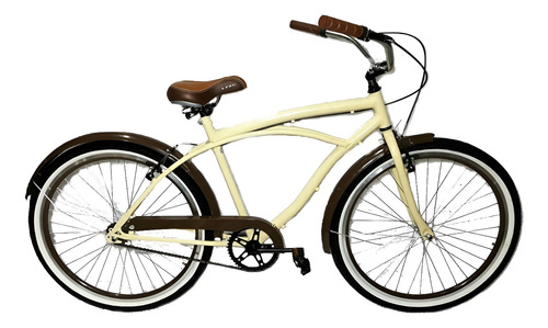 Bicicleta Aro 26 Vintage Retro Beach Caiçara Com Pneu Faixa