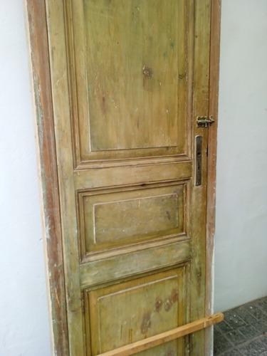 Puertas Puerta Madera Maciza Pino Blanco 215x78 Antigua 