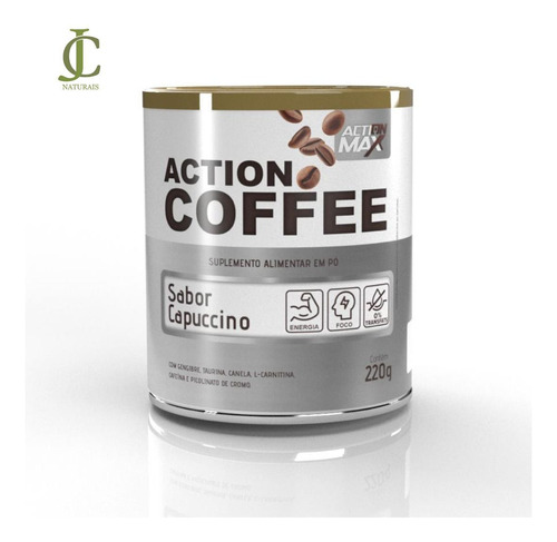 Action Cofee (café Termogênico Pré Treino) Sabor Capucino