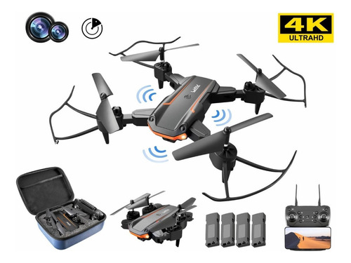 Mini Dron Con Cámara Hd 4 Baterías Y Caja De Presentación