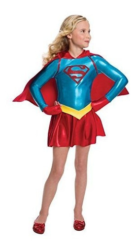 Rubie S Girls Dc Comics Supergirl Disfraz Vestido Grand...