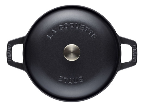 Olla La Coquette Hierro Fundido 20 Cm/2.45 Lts Redonda Staub Color Negro