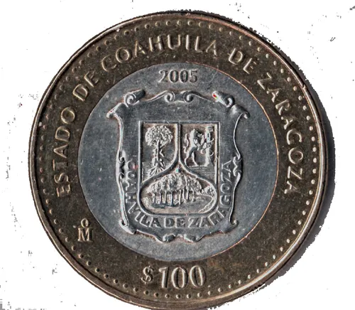 comprar Moneda Bimetálica 100 Pesos Estado Coahuila  1 Fase N45