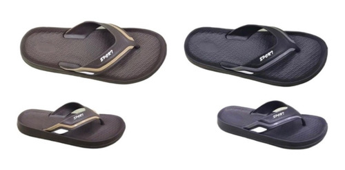 Chalas Hawaiana Sport  Para Hombre Color Negro