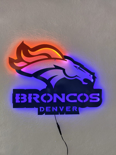 Cuadro Decorativo Con Luz ( Broncos Denver)