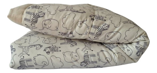 Juego De Cuna 4 Piezas Jungle Animalitos 95 X 140 Cm Beige