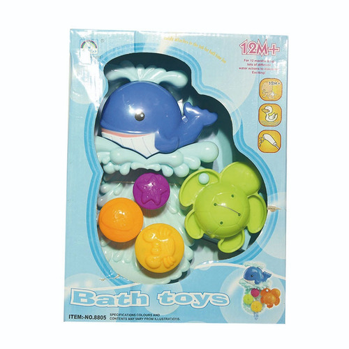 Imagen 2 de 10 de Juegos De Agua Ballena Juguete Bañera Baño Bebe