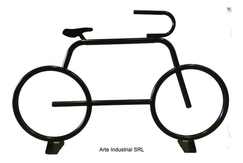Bicicletero Via Publica Simil Bicicleta - Arte Industrial
