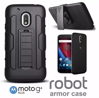 Case Armor Cover Holster Gorila Parante Gancho Moto G4 Plus