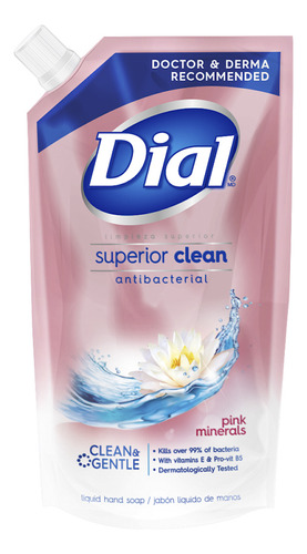 Jabón Líquido Para Manos Minerales Rosados 800 Ml Dial