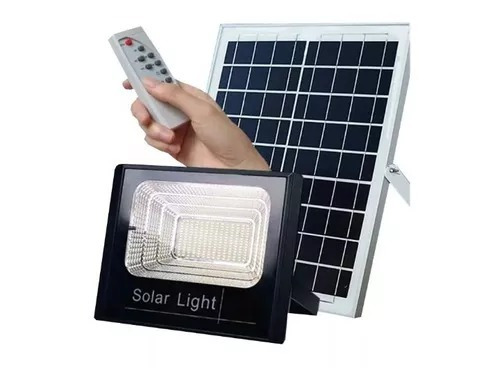 Reflector Solar Led 60w Con Panel Solar Y Control Remoto