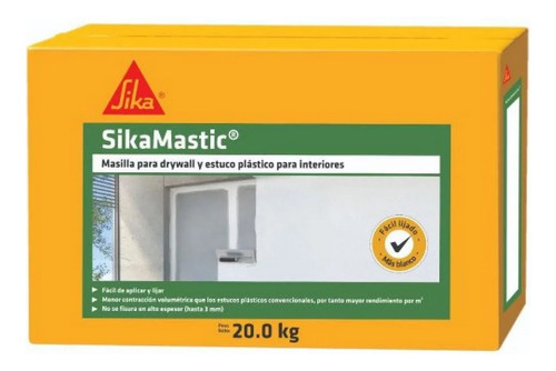  Sikamastic Estuco Plastico Interiores (caja) X 20 Kg
