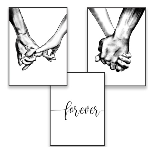 Hands Forever Lienzo Enmarcado Para Pared Para Dormitorio Li