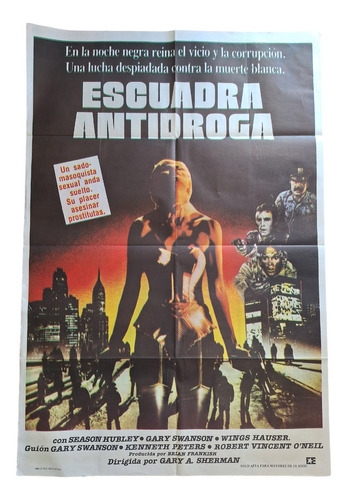 Poster Afiche Cine Original Escuadrón Antidroga (2) *