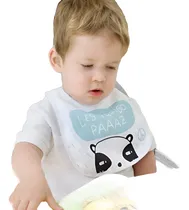 Comprar Babero Baberos Bebes De Tela Impermeable 