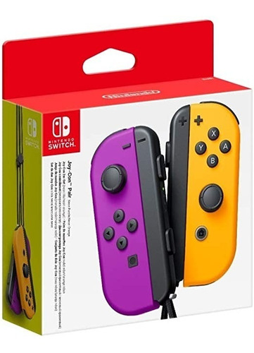 Joy Con Neon Purple - Neon Orange Nintendo Switch - Gw041