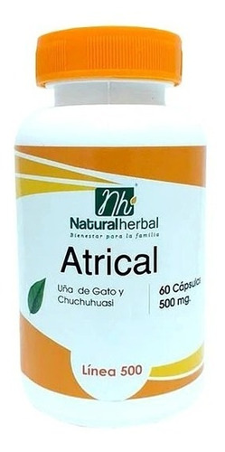 Atrical Uña De Gato + Chuchuhuasi 500mg 60 Cap / Agronewen