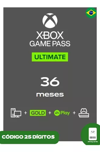 Game Pass PC 3 Meses Código 25 Digitos - MauroSPBR Games