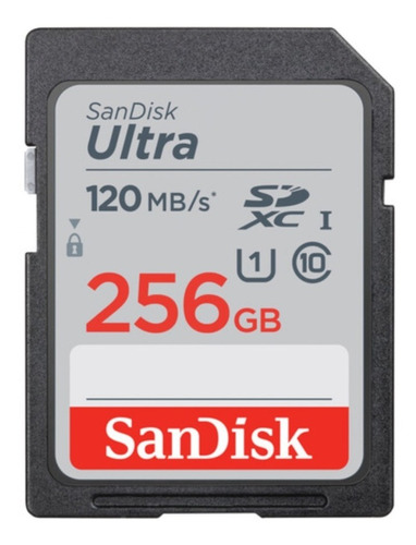 Memoria Sandisk Ultra 256gb Uhs-i Class 10 Sd 120mb/s Sdxc