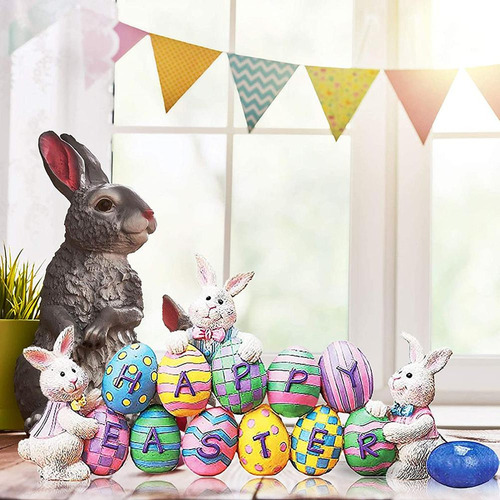 Mesa Decorativa Con Diseño De Conejo De Pascua