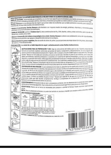 Imagen 3 de 3 de Similac Neosure Para Prematuros X 370 Gr