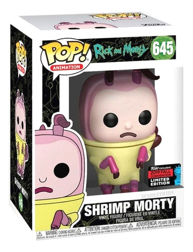 Funko Pop Morty Shrimp 645 Rick And Morty Edicion Limitada