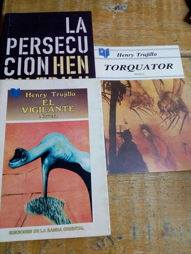 Lote De Tres Novelas De Henry Trujillo